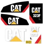 CAT 323F L Decal Kit