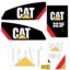 CAT 323F L Decal Kit