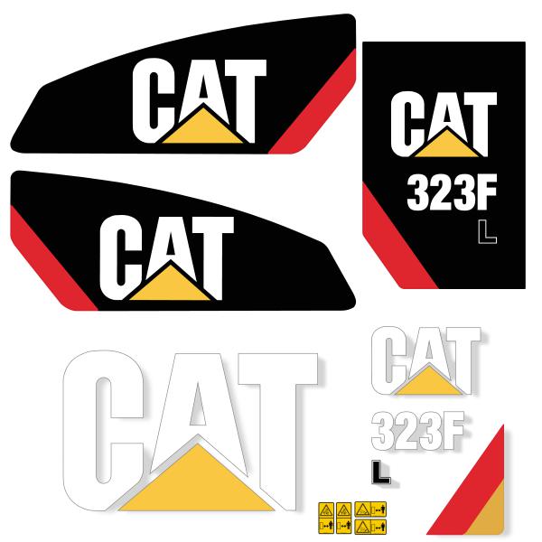 CAT 323F L Decal Kit CAT 323F L Decal Kit