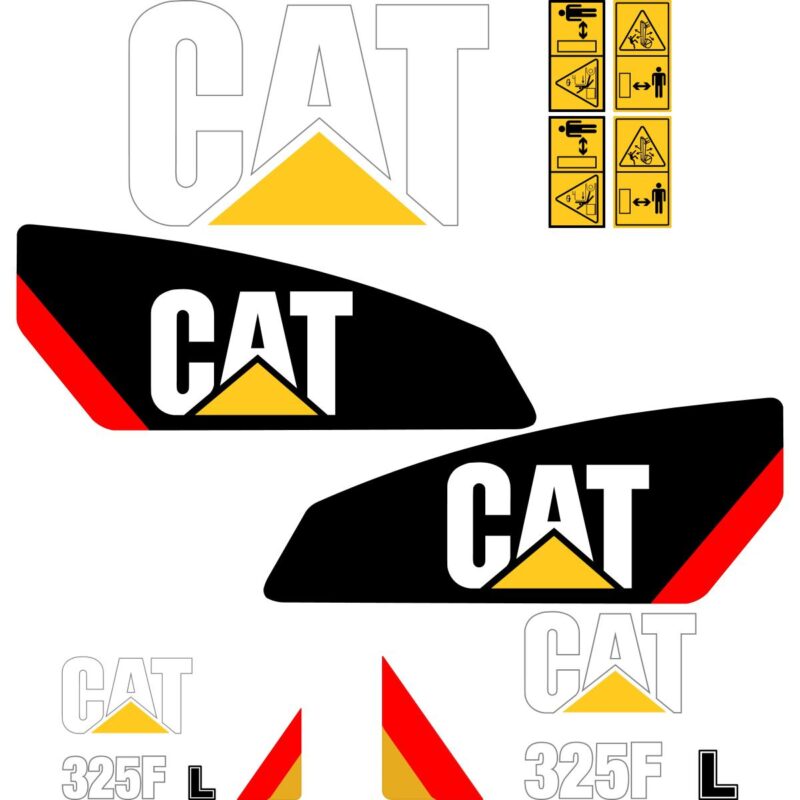 CAT 325F L Decal Kit