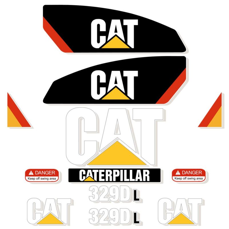 CAT 329D L Decal Kit