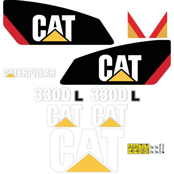 CAT 330D L Decal Kit CAT 330D L Decal Kit