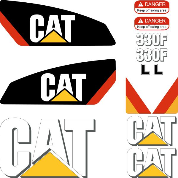 CAT 330F L Decal Kit CAT 330F L Decal Kit