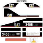 CAT 345B L Decal Kit