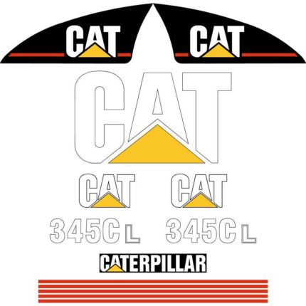 CAT 345C L Decal Kit