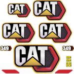 CAT 349 Decal Kit