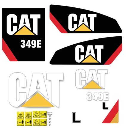 CAT 349E L Decal Kit