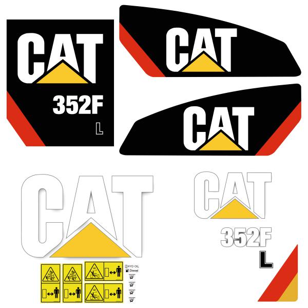 CAT 352F L Decal Kit CAT 352F L Decal Kit