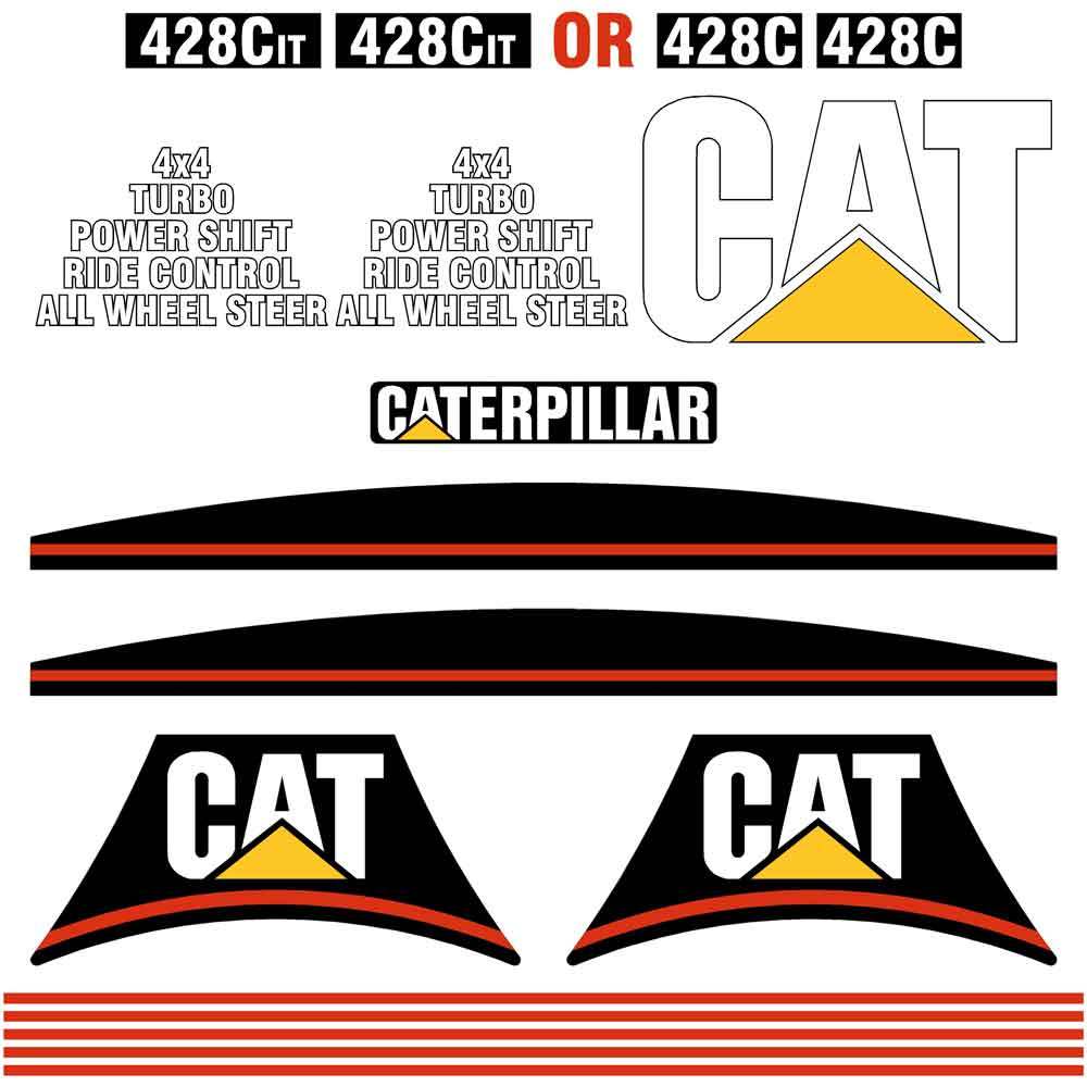 CAT 428C IT Decal Kit CAT 428C IT Decal Kit