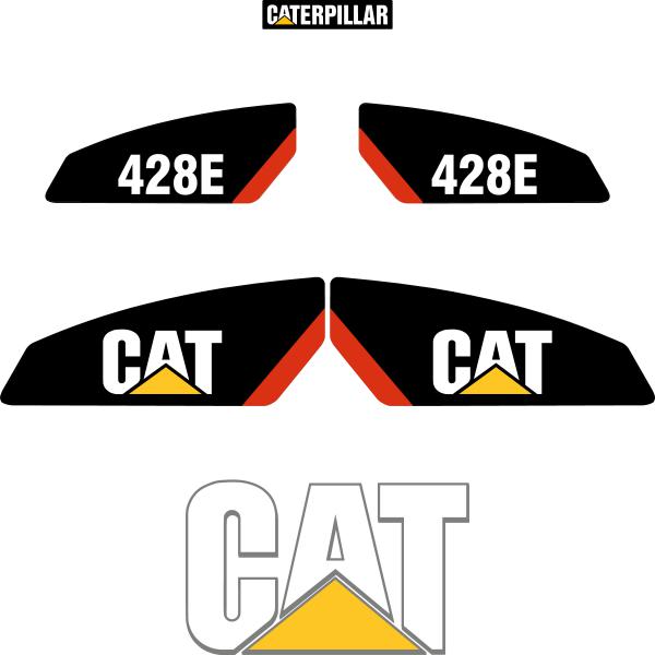 CAT 428E Decal Kit CAT 428E Decal Kit