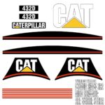 CAT 432D Decal Kit