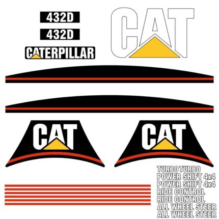 CAT 432D Decal Kit