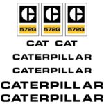 CAT 572G Decal Kit - Scaper
