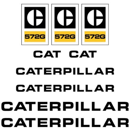 CAT 572G Decal Kit - Scaper