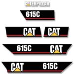 CAT 615C Decal Kit