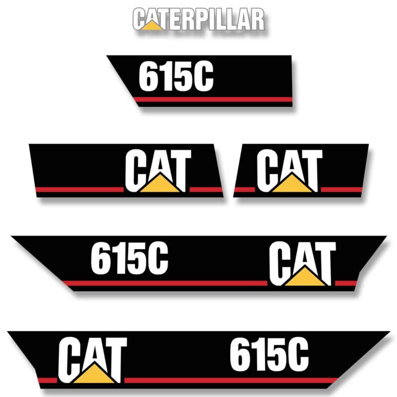 CAT 615C Decal Kit