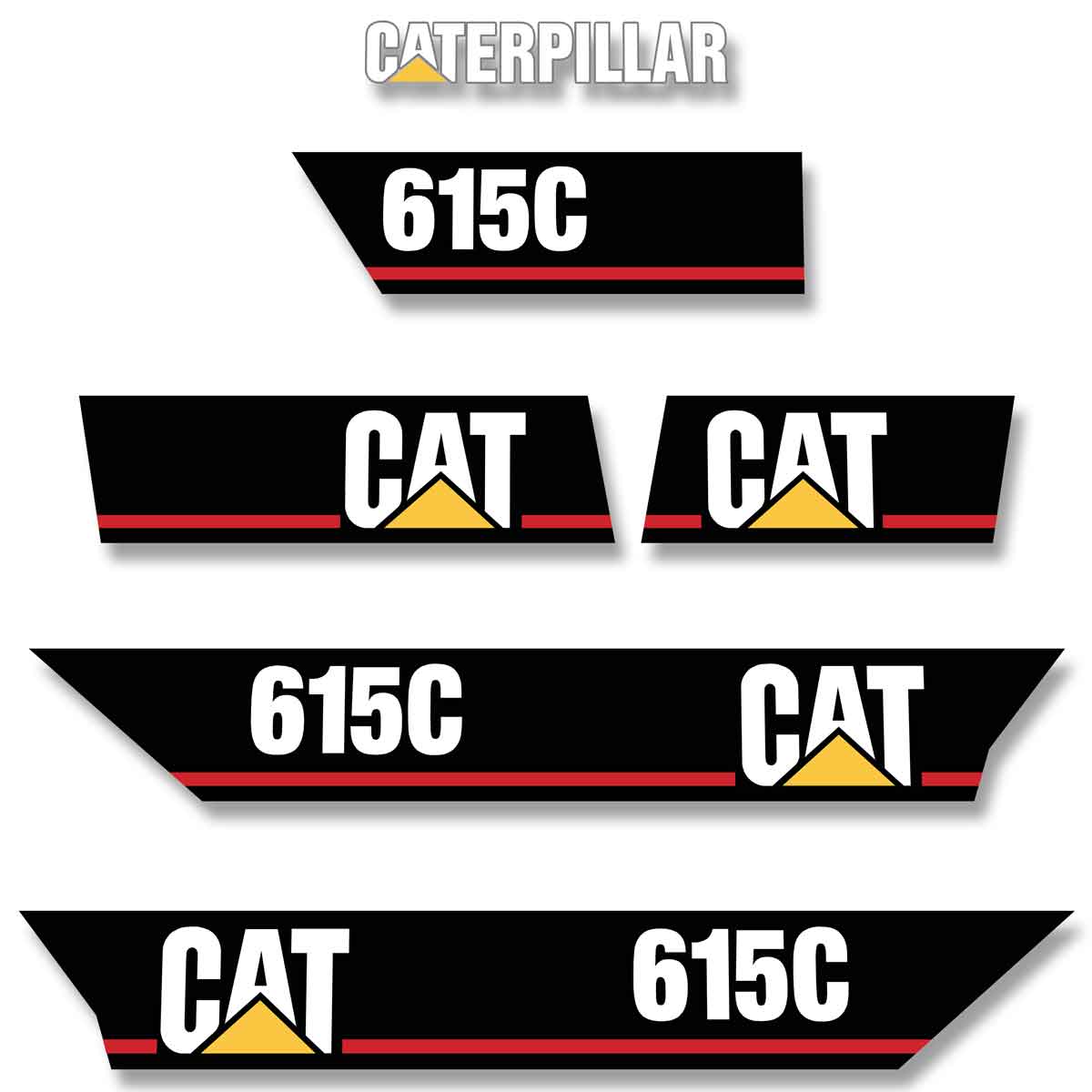 CAT 615C Decal Kit CAT 615C Decal Kit