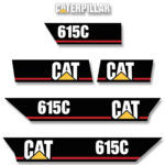 CAT 615C Decal Kit