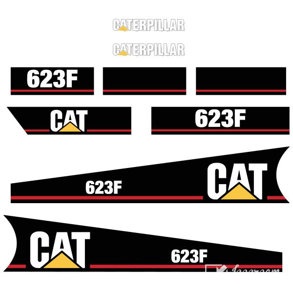 CAT 623F Decal Kit CAT 623F Decal Kit