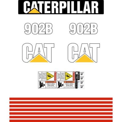 CAT 902B Decal Kit