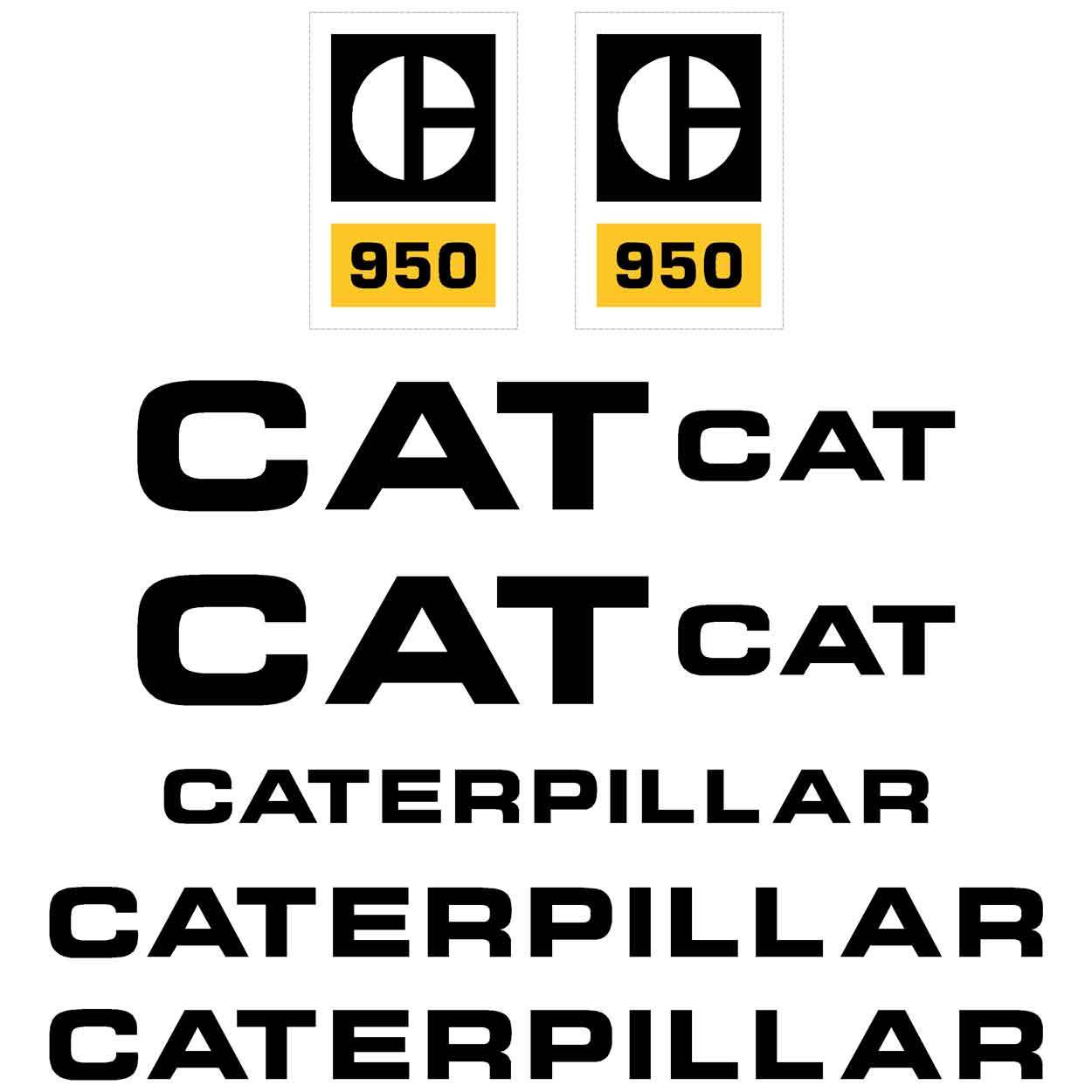 CAT 950 Decal Kit CAT 950 Decal Kit