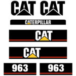 CAT 963 Decals Kit
