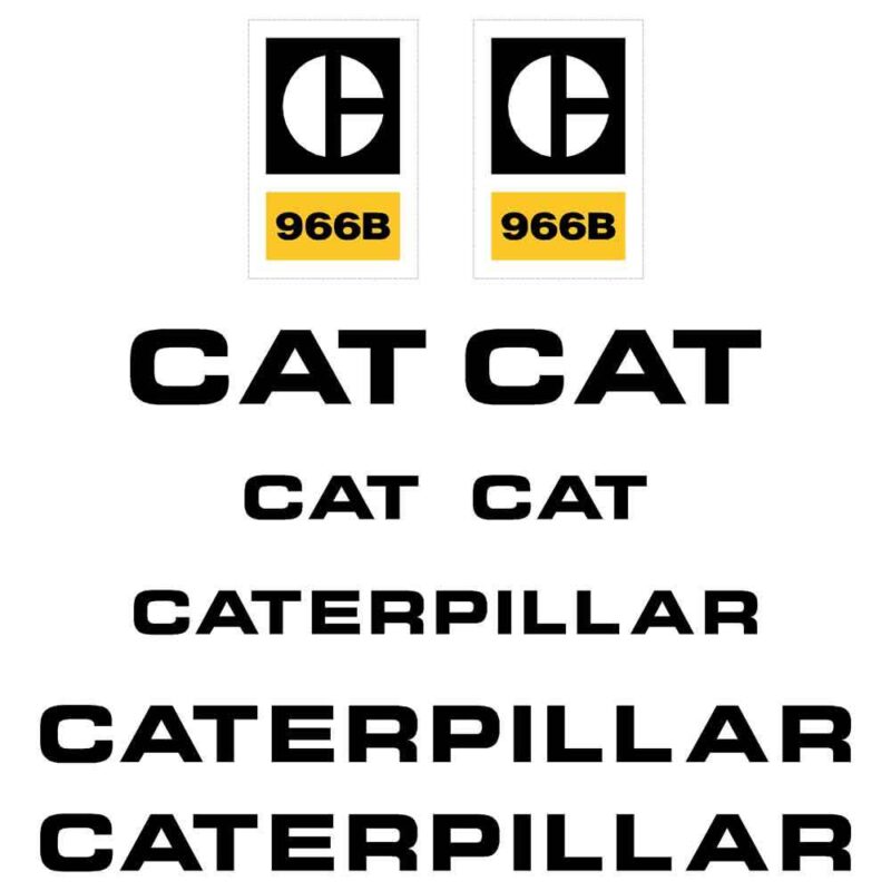 CAT 966B Decal Kit