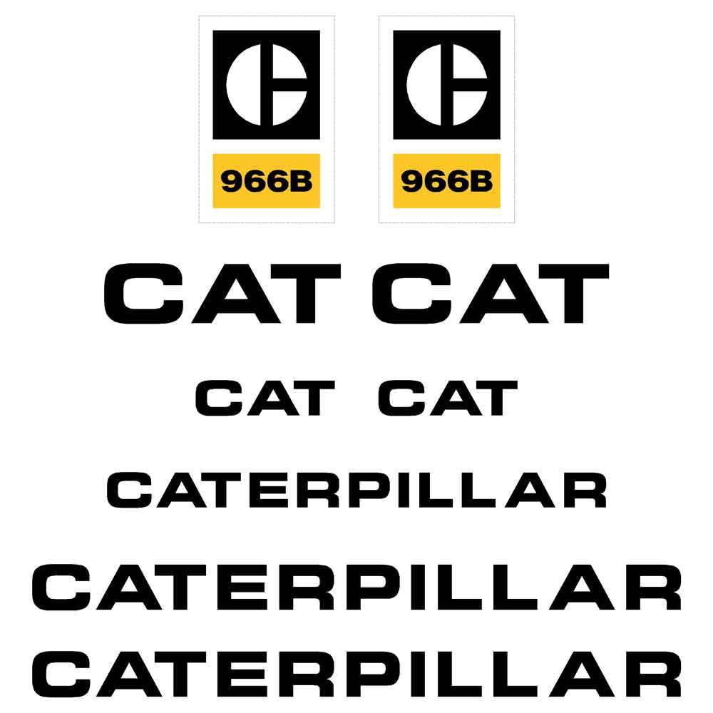 CAT 966B Decal Kit CAT 966B Decal Kit