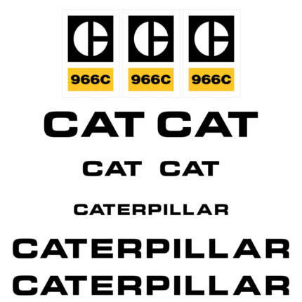 CAT 966C Decal Kit