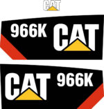 CAT 966K Decal Kit