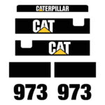 CAT 973 Decals Kit Old Style