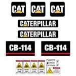 CAT CB114 Decal Kit