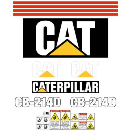 CAT CB214D Decal Kit