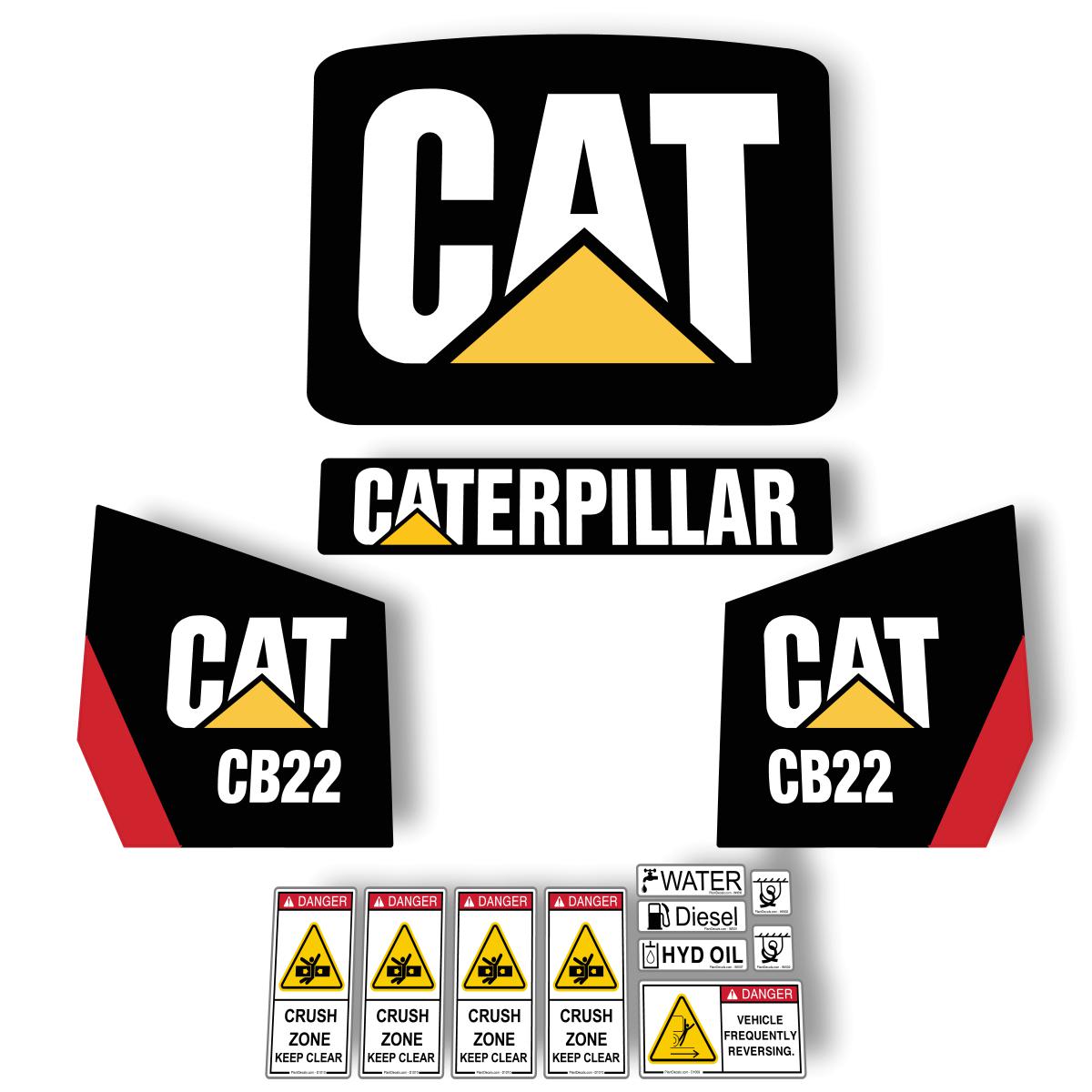 CAT CB22 Decal Kit CAT CB22 Decal Kit