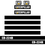 CAT CB224B Decal Kit