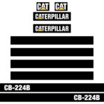 CAT CB224B Decal Kit