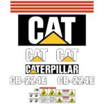 CAT CB224E Decal Kit