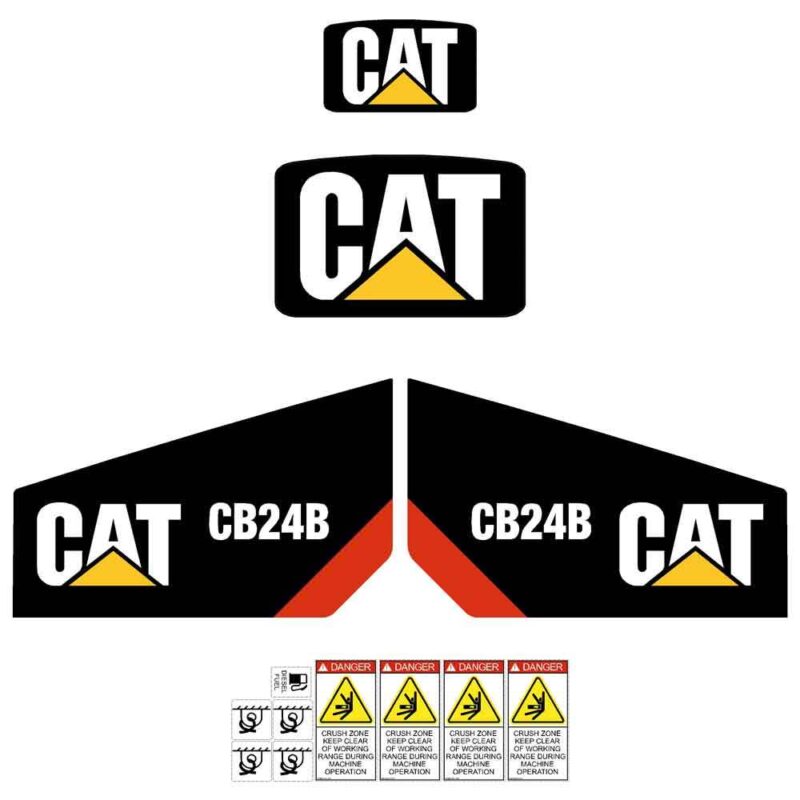 CAT CB24B Decal Kit