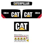 CAT CB34 Decal Kit