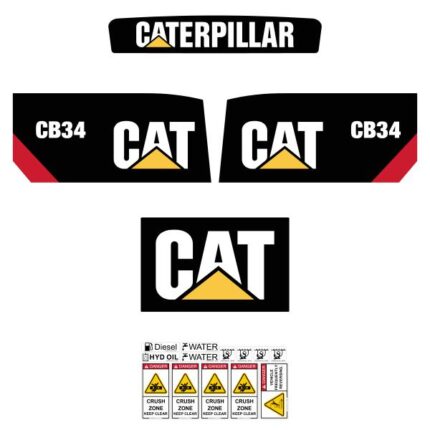 CAT CB34 Decal Kit