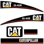 CAT CS433E Decal Kit