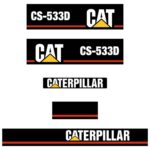 CAT CS533D Decal Kit