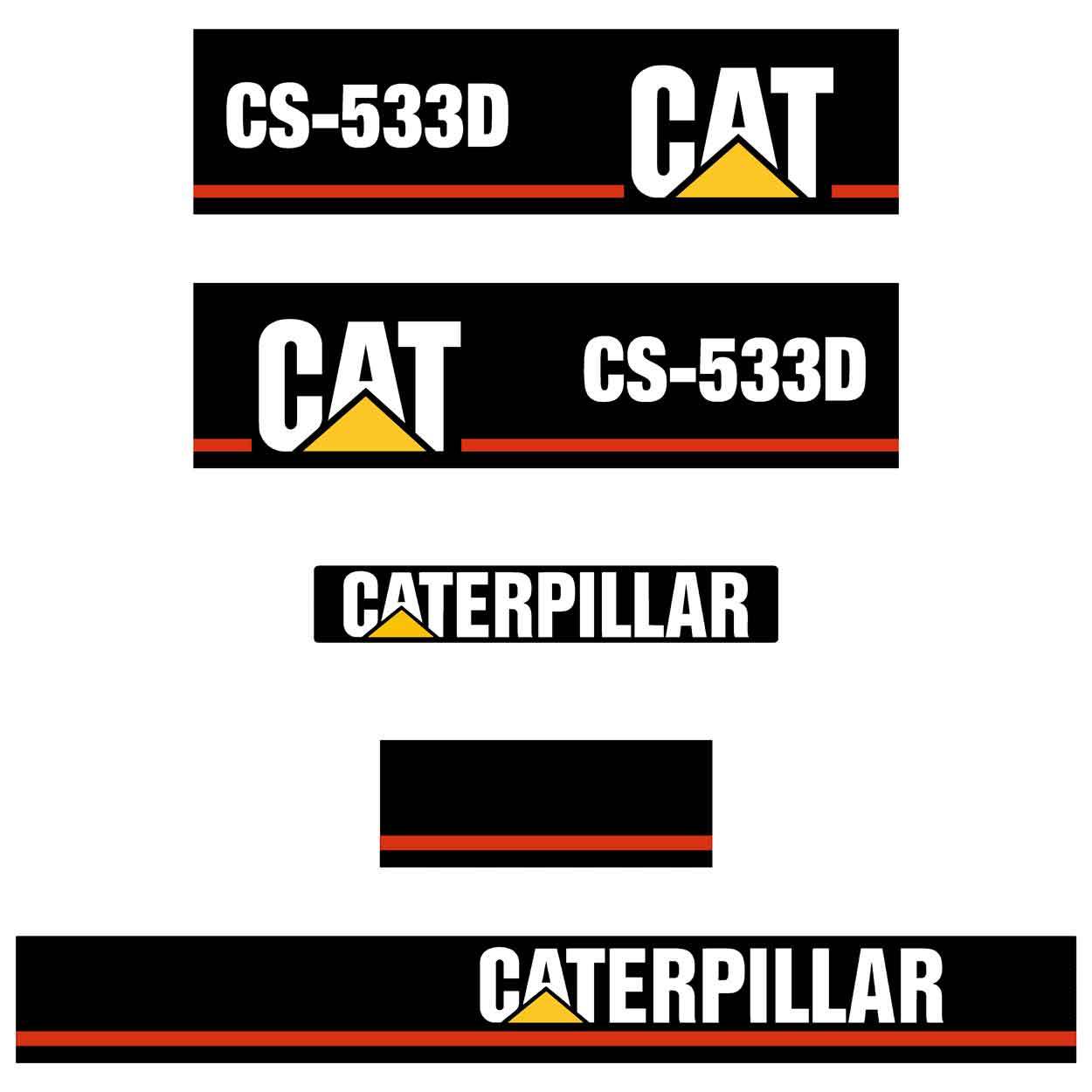 CAT CS533D Decal Kit CAT CS533D Decal Kit