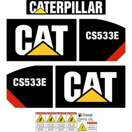 CAT CS533E Later Decal Kit