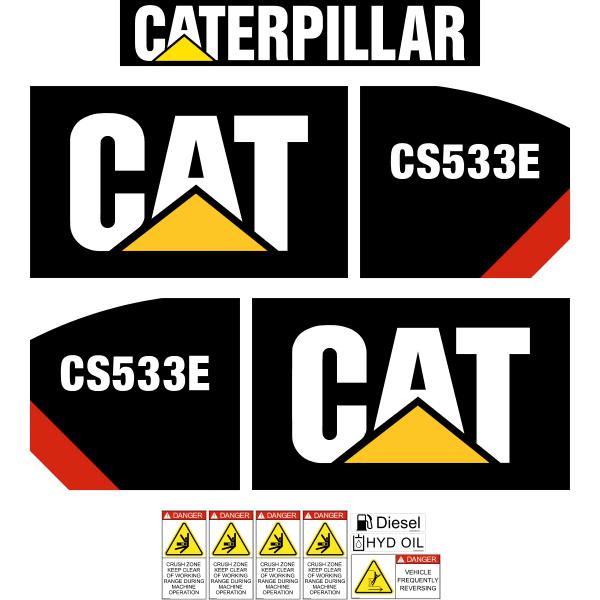CAT CS533E Later Decal Kit CAT CS533E Later Decal Kit