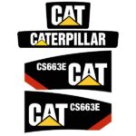 CAT CS663E Decal Kit - Roller - LATER STYLE KIT