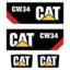 CAT CW34 Decal Kit