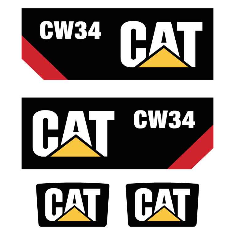 CAT CW34 Decal Kit CAT CW34 Decal Kit