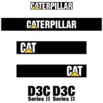 CAT D3C II Decal Kit