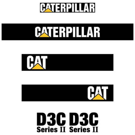 CAT D3C II Decal Kit